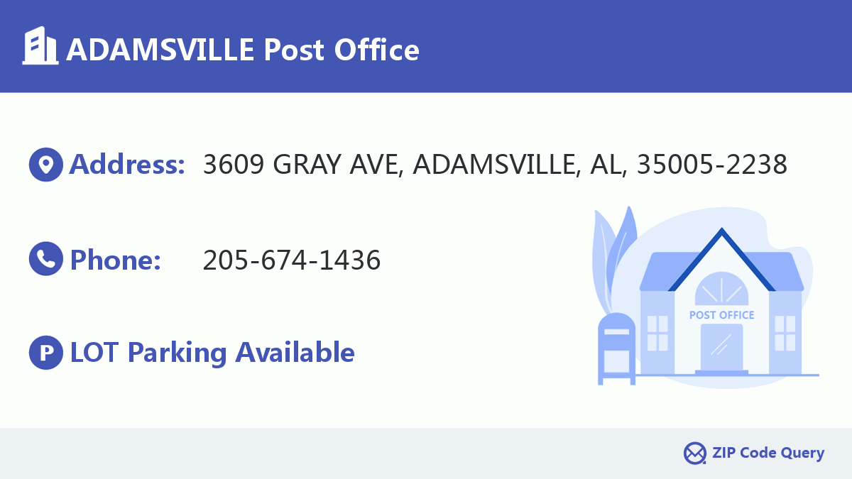 Post Office:ADAMSVILLE