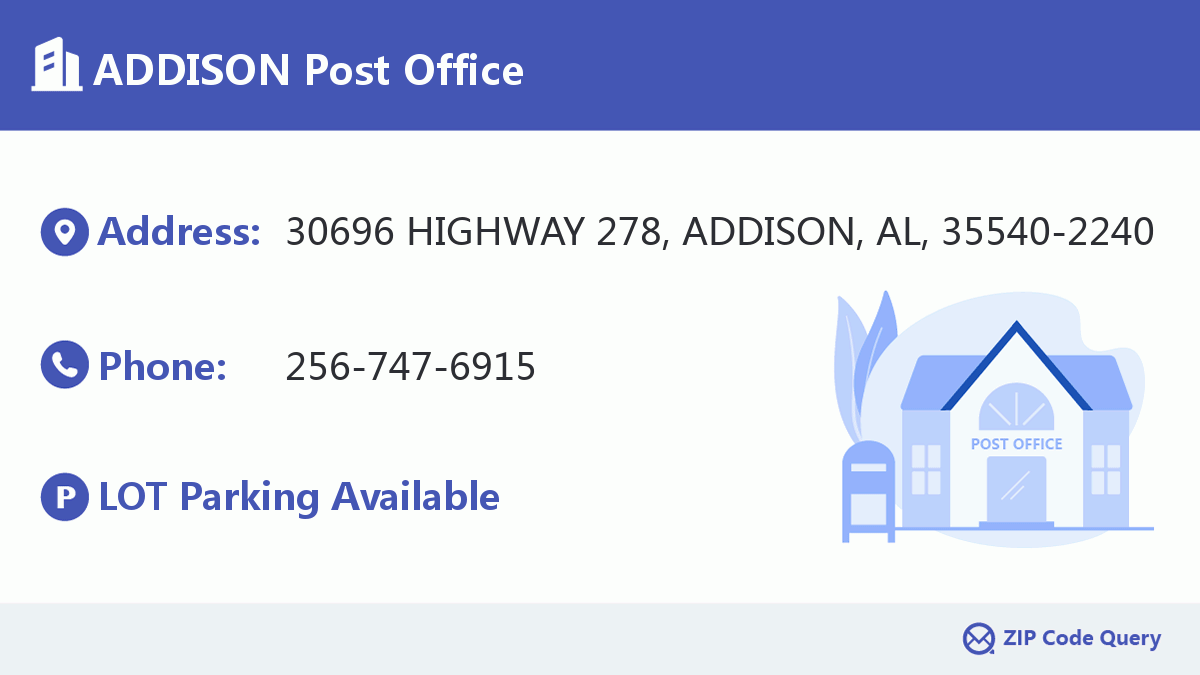 Post Office:ADDISON
