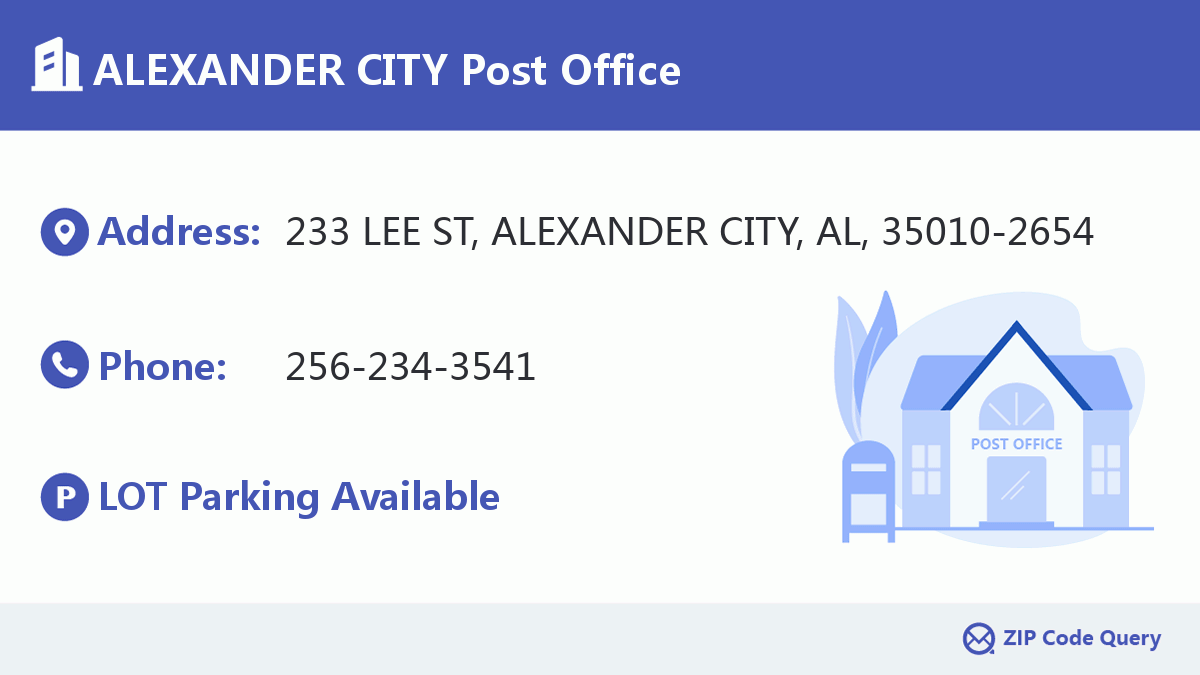 Post Office:ALEXANDER CITY