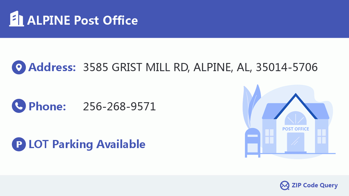 Post Office:ALPINE