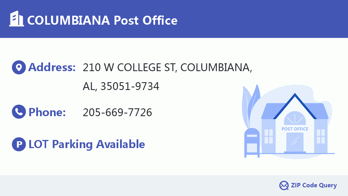 Post Office:COLUMBIANA
