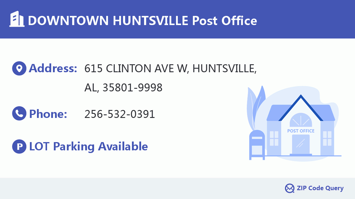 Post Office:DOWNTOWN HUNTSVILLE