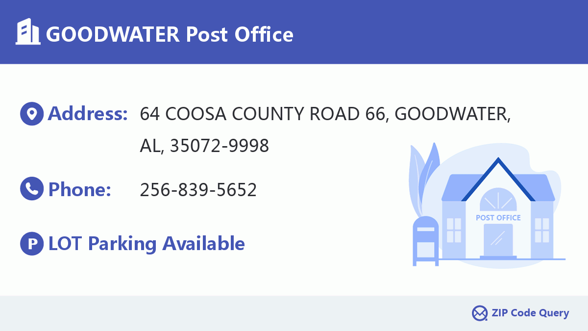 Post Office:GOODWATER