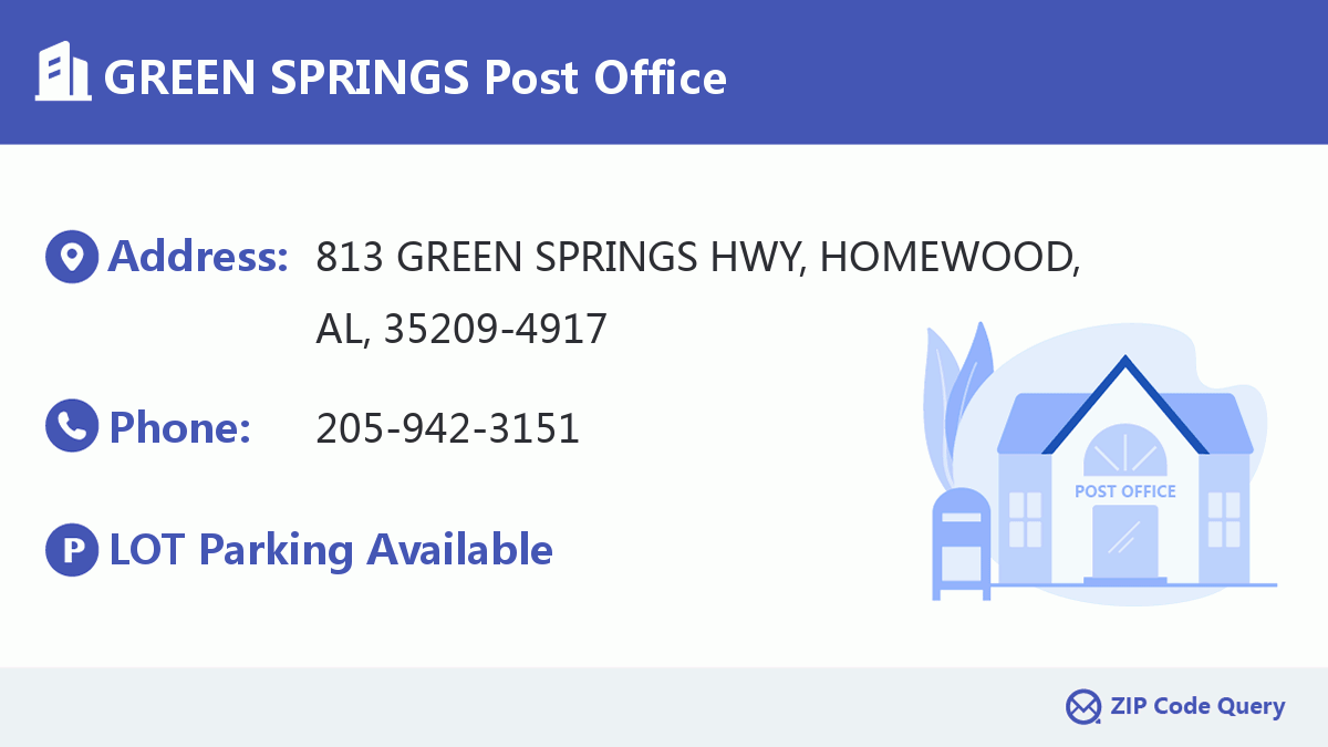 Post Office:GREEN SPRINGS
