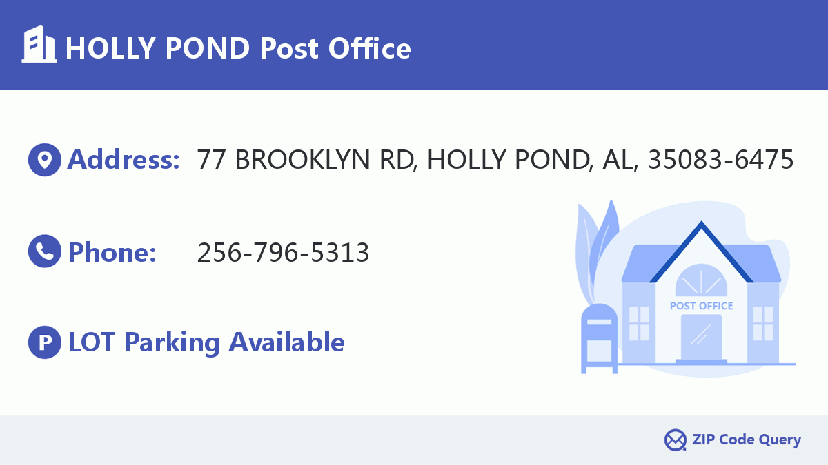 Post Office:HOLLY POND