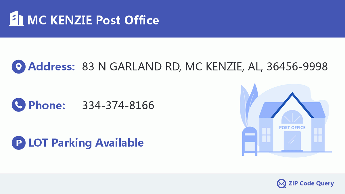 Post Office:MC KENZIE