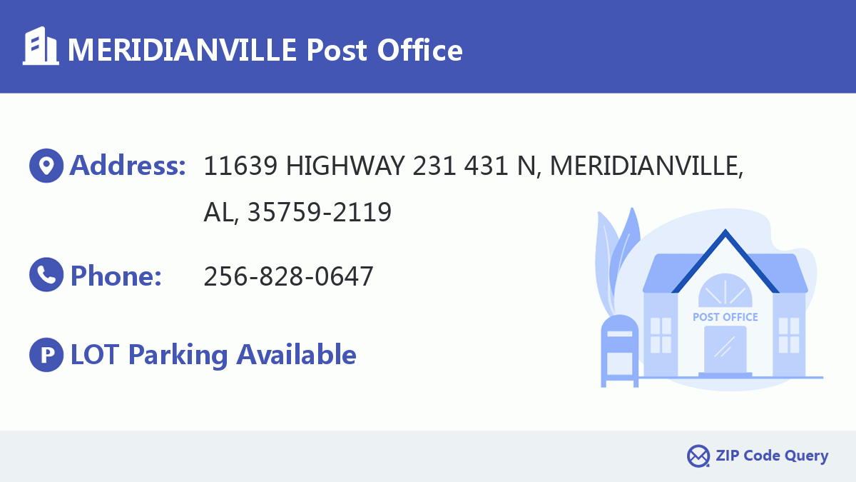 Post Office:MERIDIANVILLE