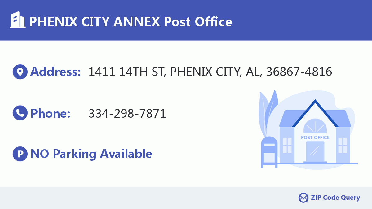 Post Office:PHENIX CITY ANNEX