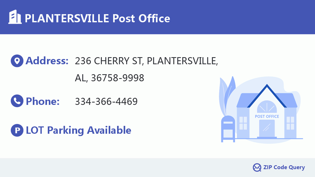 Post Office:PLANTERSVILLE
