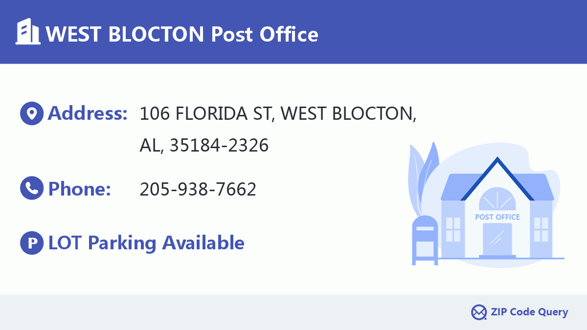 Post Office:WEST BLOCTON