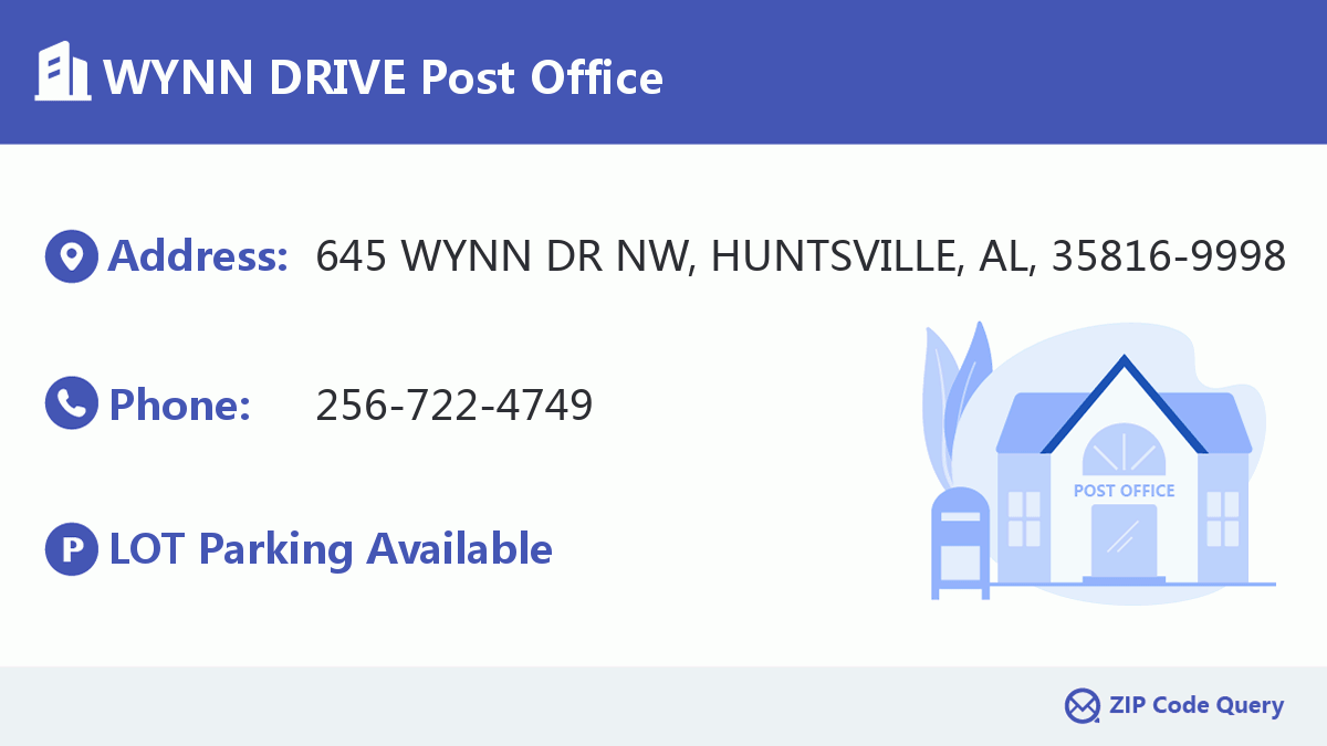 Post Office:WYNN DRIVE